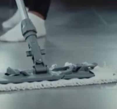 CLEANING CEMENT FLOORS